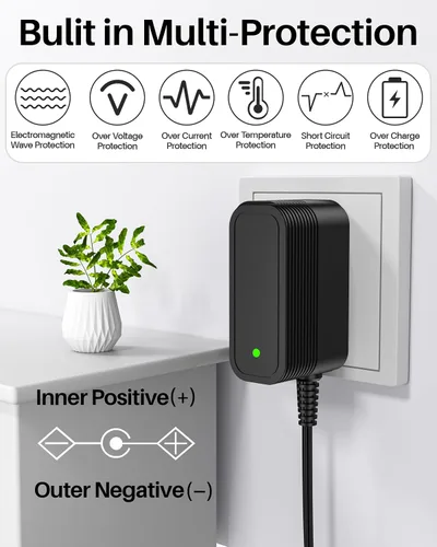 Miniatura 6 de Adaptador de corriente 5V 2A Cargador de 5V Fuente de alimentación CC para conmutación regulada con 10 tomas intercambiables para 2000mA 1500mA