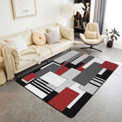 Miniatura 10 de Alfombra decorativa de fresa de 3 x 5 para niños, con estampado de frutas tropicales, para niños y niñas, alfombra con estampado de fresas dulces