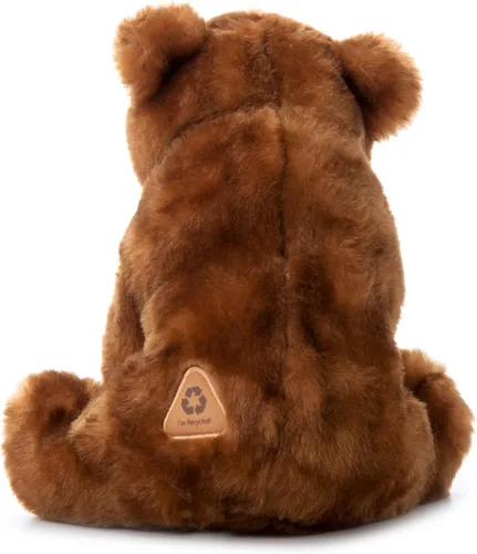 Miniatura 4 de The Petting Zoo Oso de peluche, regalos para niños, animales salvajes del zoológico Onez, juguete de peluche de oso marrón de 12 pulgadas