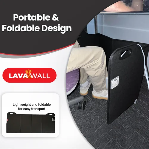 Miniatura 2 de Lavawall - Calentador eléctrico de pared: calentador de espacio portátil para oficina y hogar, temporizador y termostato, seguro y silencioso