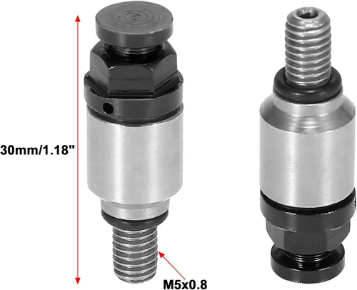 Miniatura 3 de Motoforti 2 unids M5x0.8 motocicleta tornillo horquilla aire purgador válvula para Honda para Yamaha para Suzuki para Kawasaki negro