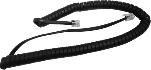 The VoIP Lounge Reemplazo de 9 pies negro receptor de auricular rizado cable de bobina para Shoretel Mitel IP teléfono 110 115 210 212 230 G 265 420