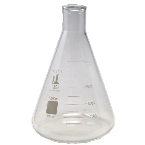 Miniatura 8 de Karter Scientific - Matraz Erlenmeyer de boca estrecha de 1000 ml, vidrio borosilicato 3.3, 213G22 (Individual) 3.3 vidrio de borosilicato, boca