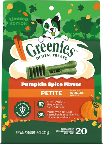 Miniatura 18 de Greenies - Golosinas naturales de cuidado dental para perros pequeños, sabor fresco, paquete de 12 onzas (20 unidades)