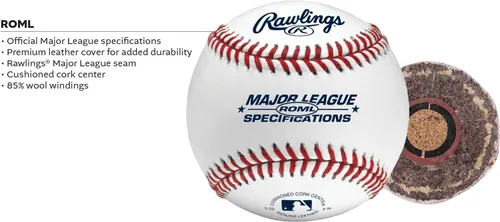 Miniatura 4 de Rawlings ESPECIFICACIONES DE GRANDES LIGAS Béisbol 12