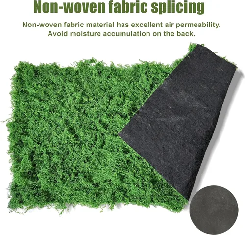 Miniatura 3 de Musgo artificial para manualidades, 19.68 x 39.37 pulgadas, musgo artificial para decoración de plantas de interior, césped sintético verde oscuro