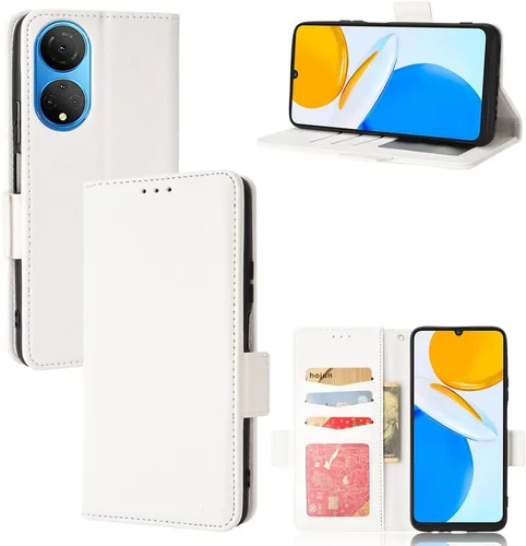 Miniatura 14 de Funda de cuero para Honor X7, funda de cuero con 3 ranuras para tarjeteros de crédito, función atril, funda magnética de piel sintética para Honor X7