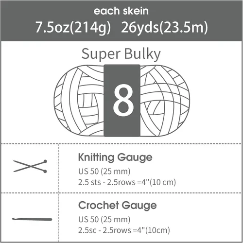 Miniatura 6 de HOMBYS Paquete de 8 hilos gruesos gigantes para tejer a ganchillo/tejer a mano, súper voluminosos, grandes, suaves, esponjosos, tie dye de felpa