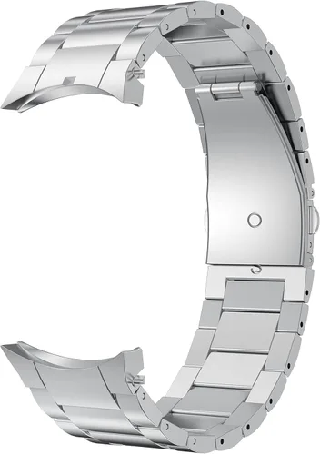 LDFAS Compatible con Samsung Galaxy Watch 7/6 Classic 1.850 in 1.693 in/5 Pro 1.77 pulgadas, sin huecos, correa de metal de acero inoxidable de