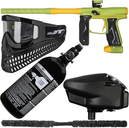 Miniatura 4 de Action Village Empire Axe 2.0 Super Kit de paquete de pistola de paintball Azul polvo/Negro polvo