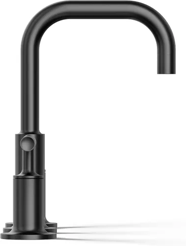 Miniatura 8 de KOHLER K-14406-4-BL Purist® Grifo de Lavabo de Baño Extendido, 3 Agujeros, Grifos de Baño con Manijas de Palanca Baja y Caño de Cuello de Cisne