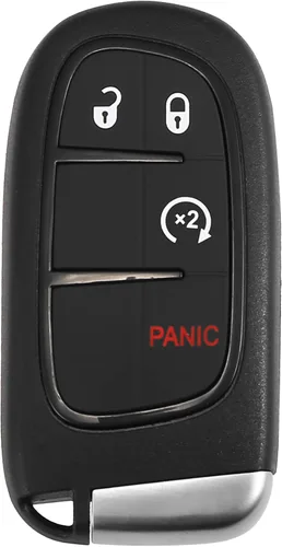 X AUTOHAUX 433MHz GQ4-54T - Llavero remoto de repuesto para Jeep Cherokee 2014-2022, 4 botones con llave de puerta, chip 4A GQ454T