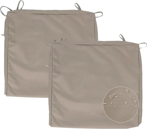 Miniatura 12 de Fundas de cojín repelentes al agua para asiento de patio, solo fundas de cojín para asientos de exteriores