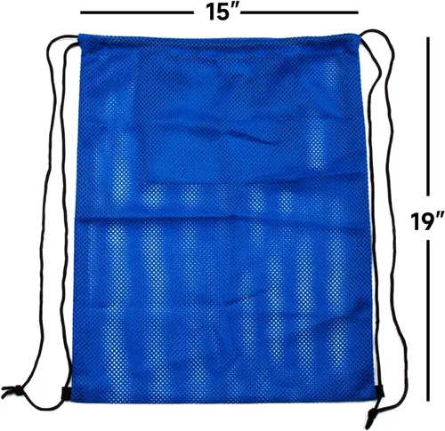 Miniatura 44 de GSE Games & Sports Expert Bolsa de malla con cordón para béisbol, pelotas de pickleball, pelotas de golf, gimnasio, equipo de natación, lavandería