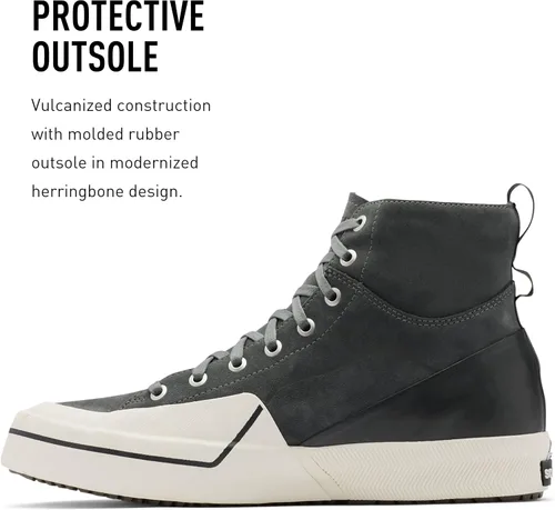 Miniatura 4 de Sorel Tenis Grit Mid WP para hombre, tenis de cuero impermeables