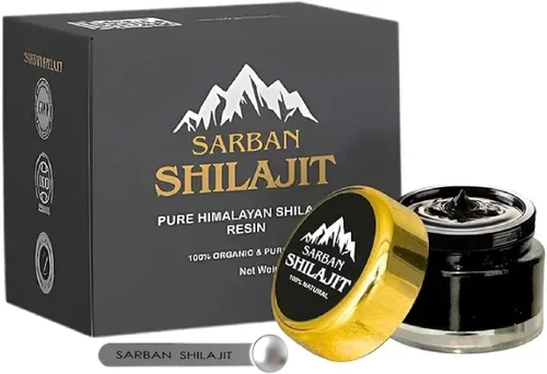 Shilajit para hombres y mujeres – 60 porciones de resina Shilajit orgánica seca al sol orgánica y pura del Himalaya con ácido fúlvico y más de 85