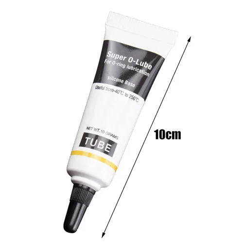 Miniatura 7 de Junta tórica Lubricante de grasa 0.35 oz Grado alimenticio Buena Lubricidad Impermeable Silicona Super O-Ring Lubricación para el hogar Lubricante
