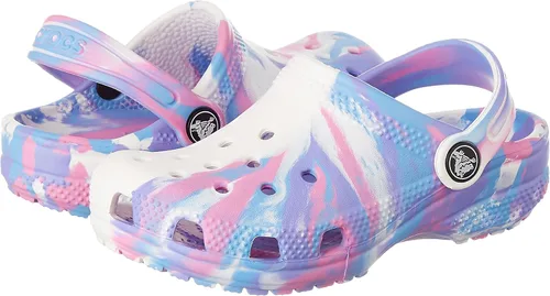Miniatura 6 de Zuecos Crocs clásicos con diseño de teñido anudado marmoleado (para niños)
