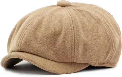Miniatura 12 de meioro Hombres 8 Panel Newsboy Cap Vintage Tweed Flat Cap Irish Newsies Hat Gatsby Cabbie Caps Paperboy Classic Winter Hats