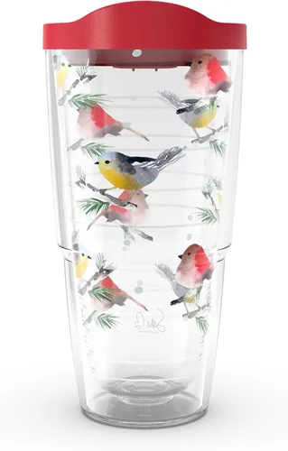 Miniatura 14 de Tervis Traveler - Vaso aislado de triple pared Sara Berrenson de algas marinas profundas mantiene las bebidas frías y calientes, 20 onzas, acero