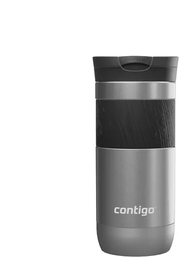 Contigo Byron 2.0 Thermo, acero inoxidable con cierre a presión, taza de café para llevar, 100% a prueba de fugas, tapa apta para lavavajillas, sin
