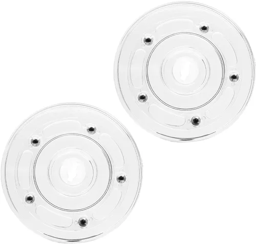 2 organizadores pequeños de acrílico transparente de 4 pulgadas, mini organizador giratorio para baño, gabinete de cocina, mesa, estante de