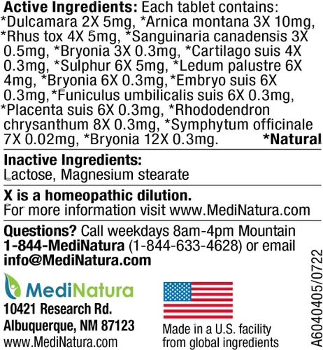 Miniatura 6 de MediNatura T-Relief Pet Alivio para la Artritis Árnica +12 Potentes Medicinas Homeopáticas Naturales Ayudan a Aliviar el Dolor de Cadera
