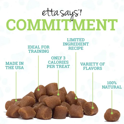 Miniatura 4 de etta says! Training Treats - Golosinas suaves de queso natural para perros, fabricadas en los Estados Unidos (paquete de 1 de 16 onzas)