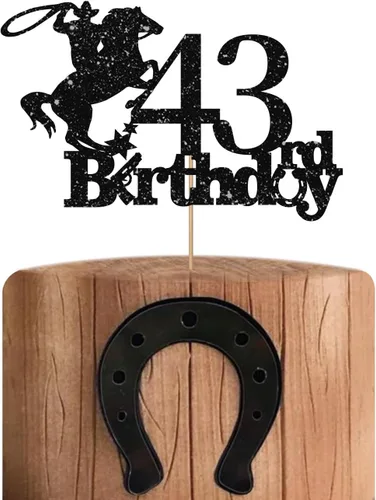 Miniatura 12 de Cowboy - Decoración para pastel de cumpleaños 40 para hombres, decoración de pastel de cumpleaños 40 para hombres, decoración de pastel