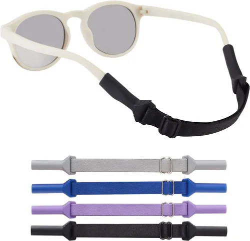 Miniatura 10 de lvvfit Correas ajustables para lentes de bebé (5-8 pulgadas), correas ajustables para lentes de sol deportivas, para niños y niñas, de 0 a 3 años