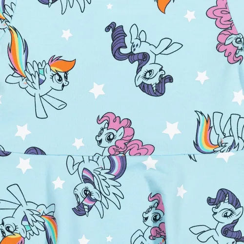 Miniatura 5 de My Little Pony Vestido de manga corta de rizo francés para niñas