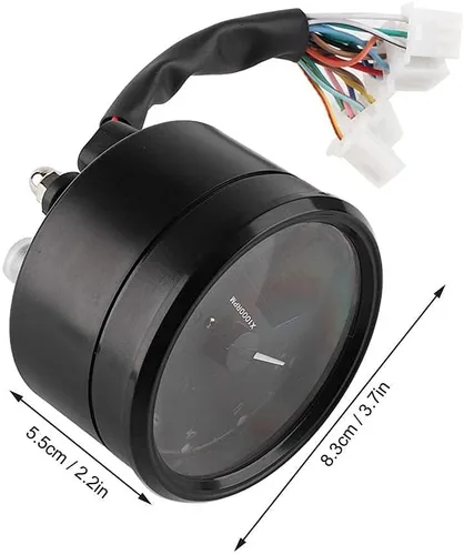 Miniatura 3 de Acouto Velocímetro tacómetro para motocicleta 12000RPM universal motocicleta retroiluminación LED tacómetro digital velocímetro medidor MPH DC 12V