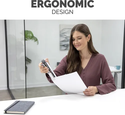 Miniatura 8 de Fellowes LX890 - Engrapadora de alicates de mano, oficina y escritorio, capacidad de 40 hojas, color blanco