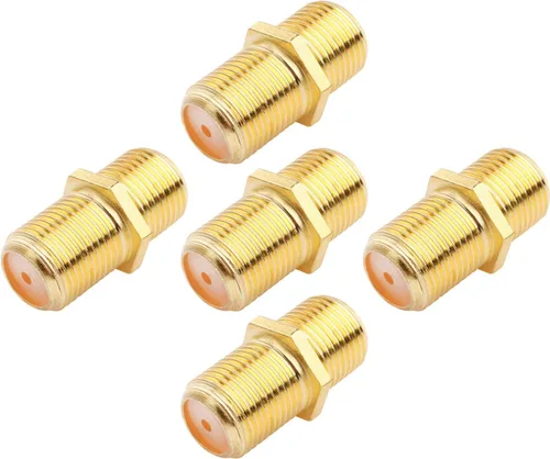 Miniatura 7 de Conector de cable coaxial Tipo F RG6 Adaptador de extensión de cable (paquete de 10)