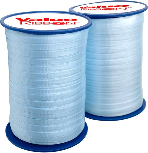 Miniatura 24 de Value Ribbon - Cinta rizadora prensada, 3/16 pulgadas x 500 yardas para envoltura de regalos, manualidades, proyectos de arte y decoraciones de Azul