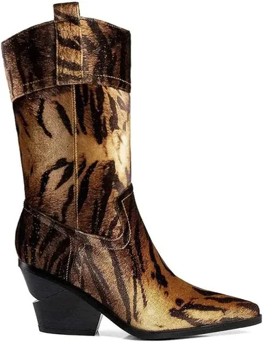 Miniatura 2 de ANN CREEK Botas 'Orenta' de moda con estampado de tigreanimal para mujer