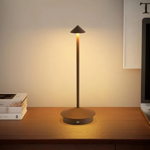 Miniatura 8 de Paquete de 2 lámparas de mesa inalámbricas recargables LED, portátiles de exterior, 5000 mAh, operadas con batería, luz de mesa con control táctil