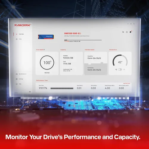 Miniatura 6 de WD Blue SN5100 SSD NVMe de 1 TB - M.2 2280, PCIe Gen 4.0, unidad interna de estado sólido - Velocidades de lectura de hasta 7,100 MB/s