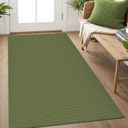 Miniatura 44 de IOHOUZE Alfombra de Área Lavable 4x6 Antideslizante con Respaldo de Goma Alfombras Tejidas para Entrada Interior Alfombras de Dormitorio Alfombra