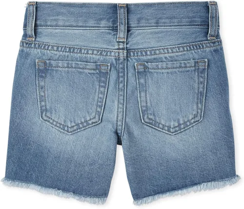 Miniatura 3 de The Children's Place 2 Pack Girls Distressed Denim Midi Shorts 2-Pack