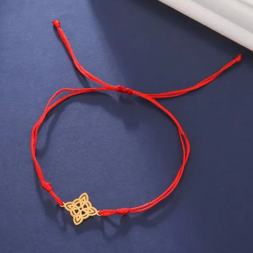 Miniatura 3 de EUEAVAN Pulsera de alambre de jade con nudo celta concéntrico, círculos florales, amuleto de nudo de bruja, brazalete vikingo, símbolos Wiccanos