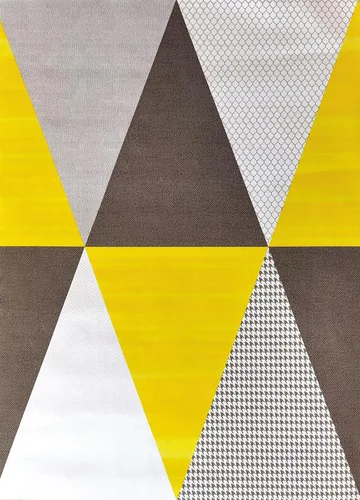 Miniatura 8 de Y1337 - Papel tapiz para despegar y pegar, triángulo geométrico, 17.7 pulgadas x 9.8 pies, color gris, extraíble, diamante, autoadhesivo