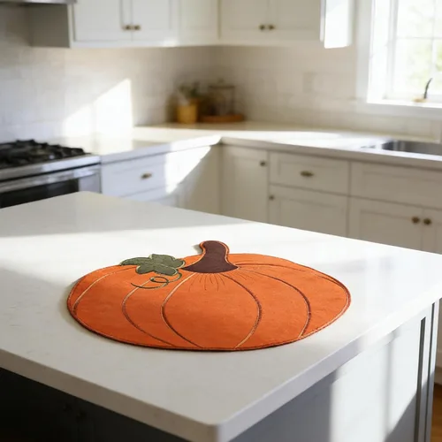 Miniatura 8 de LeLehome Juego de 4 manteles individuales de cosecha de otoño, 14 pulgadas, Día de Acción de Gracias, Halloween, otoño, calabaza, bordados, manteles