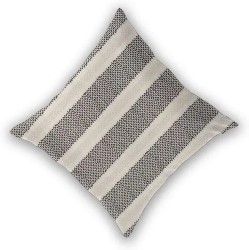 Miniatura 2 de Juego de 2 fundas de almohada con lunares negros de 16 x 16 pulgadas, fundas decorativas estilo bohemio con rayas para exteriores, fundas