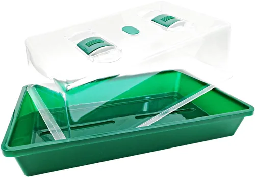 Miniatura 4 de Propagador con cúpulas de ventilación de humedad,Bandeja de cultivo resistente Mini invernadero para plántulas,Clones