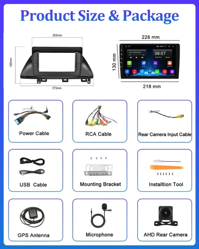 Miniatura 7 de [4Core 64G] Android 15 Estéreo de coche para Honda Odyssey 2005-2010, Hikity Pantalla táctil de 10.1 pulgadas, unidad principal de radio de coche