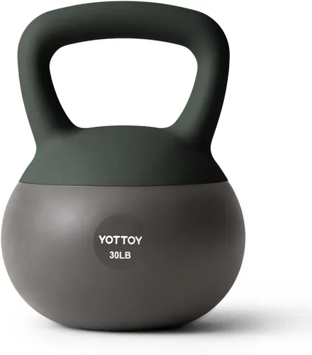 Miniatura 17 de YOTTOY Pesa rusa suave, juego para entrenamiento de fuerza y entrenamientos en casa, base acolchada de lados suaves, mango ancho, ideal