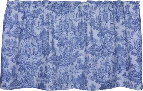 Miniatura 29 de Victoria Park Toile - Par de paneles a medida con alzapaños de 68 x 72 pulgadas, color azul