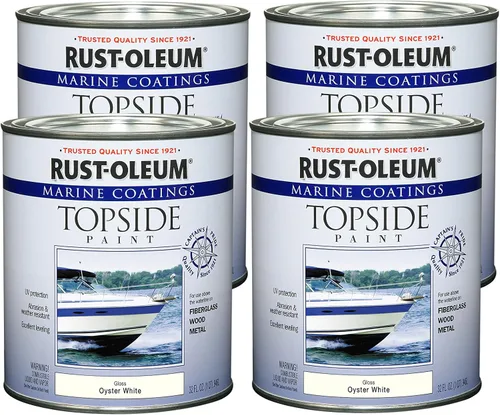 Miniatura 22 de Rust-Oleum 207005 Pintura para cubierta marina Marine Coatings, cuarto de galón, color gris acorazado