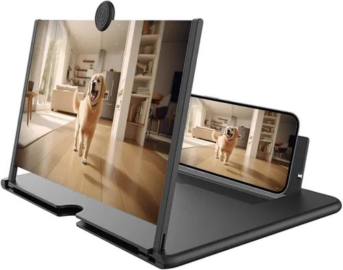 Miniatura 9 de Lupa de teléfono de pantalla grande, pantalla 3D HD 2026 para películas, videos, juegos, soporte plegable para teléfono con amplificador de pantalla